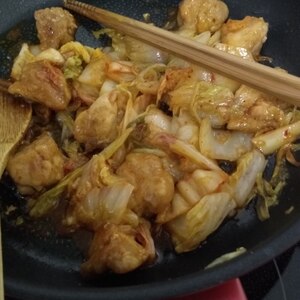 鶏むね肉と白菜の炒め物★